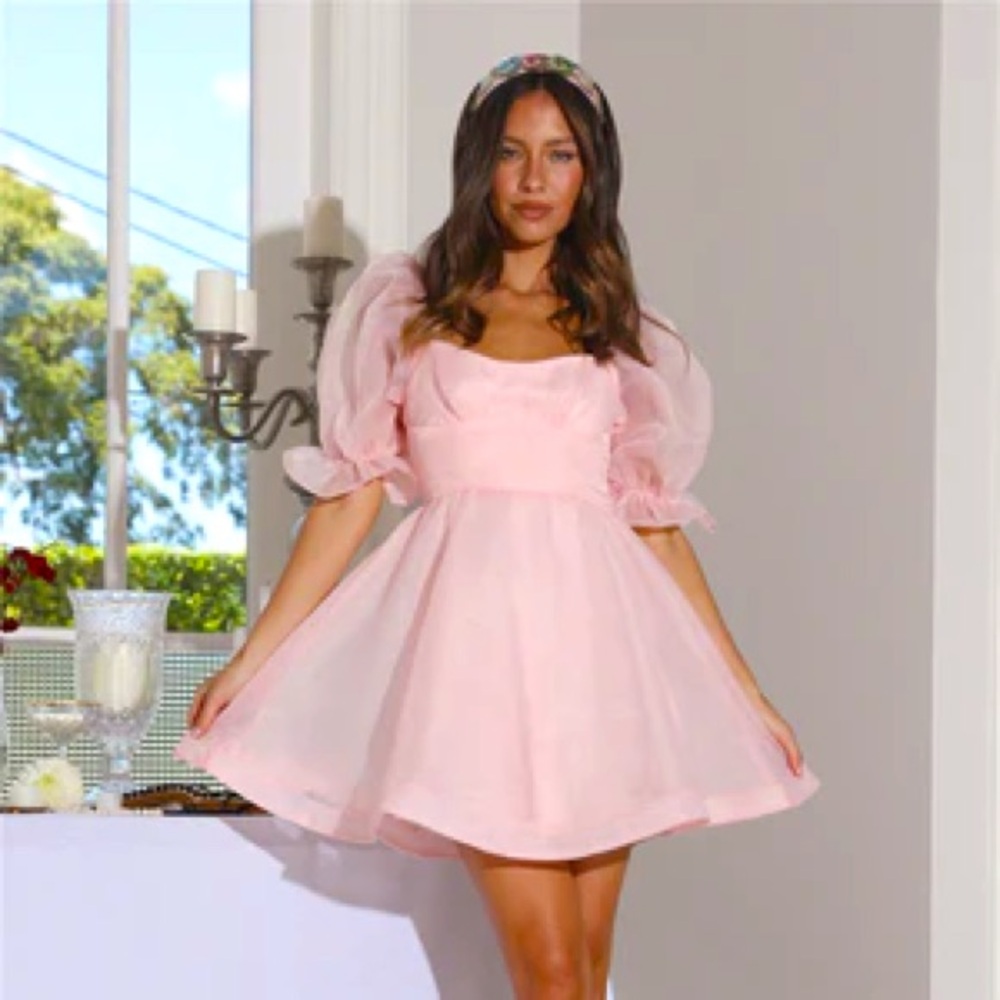 Hello Molly Be a Princess Mini Dress Blush